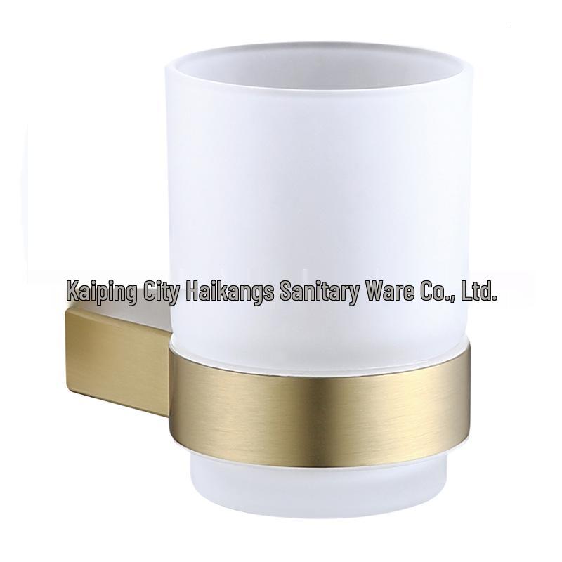 Juego de Baño de Acero Inoxidable 304 Dorado: Toallero, Barra de toallas, Portarrollos de papel higiénico, Estante y Escobilla para el inodoro.