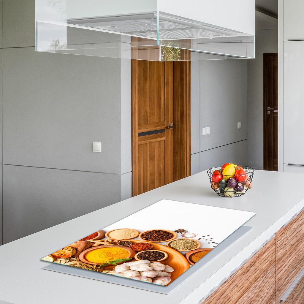 GLASS PROTECTIVE PLATE FOR STOVE 90x52 SPICES