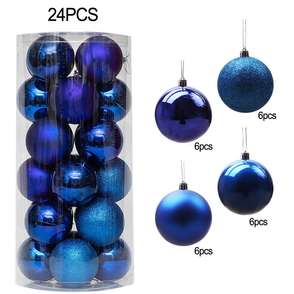 24Pcs Christmas Ball Xmas Party Decor Bridal Shower Party Hanging Decor