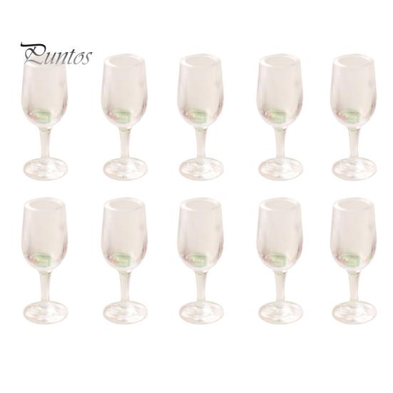 

10 шт./компл. миниатюрный бокал для красного вина «сделай сам», игрушки для ролевых игр, однотонные 1:12 кукольных сцен, мини-чашка с прозрачным вином, аксессуары для кукольного домика 10 pcs