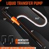 HORUSDY Portable Car Electric Oil Pump Car Fuel Tank Oil Pump Battery-powered Water Pump46×11×6CM