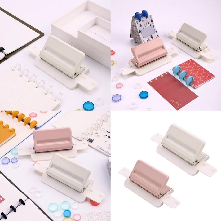 Portable 4 Holes Punch Punching Machine Paper Punch Paper Puncher Manual Hole Punch Desktop Hole Puncher
