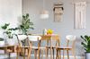 Single Hanging Lamp Classic Oak Veneer Lampshade 20Cm