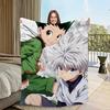 Comic Anime Kunst h-hunter h-hunter Gon Killua Flanell warm Komfort weiche Plüschdecke für Sofa Wohnzimmer Schlafzimmer Reise Geschenk