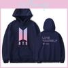 Felpa con cappuccio in cotone Kpop Bts Bangtan Boys Love Yourself Her con stile casual e sportivo