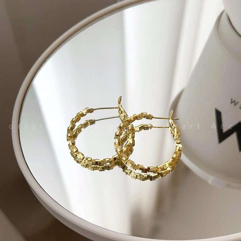 

Новые серьги-кольца неправильной формы с пайетками, металлические круглые серьги-петли для женщин, серьги в рок-стиле brincos e1215