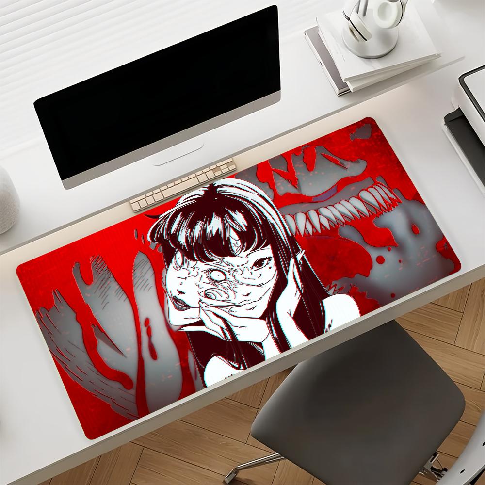 Art Junji Ito Tomie Mouse Pad  Non-slip Locking Edge DeskMat PC Laptop Accessories Rubber Office Keyboard Large Game XXL Carpet