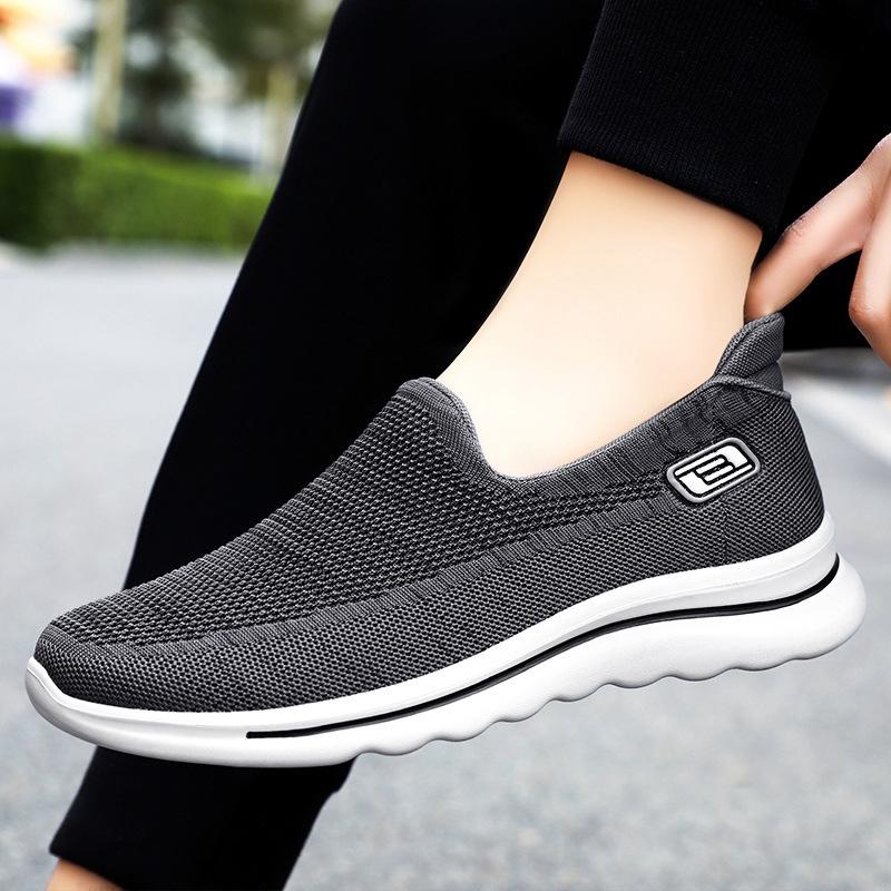 Shoes Men's Summer Lazy Shoes Comfortable Soft Soles Not Tired Feet Casual Walking Shoes Middle-aged and Elderly Father Shoes