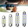 Festoon LED Tail Bulbs 31/36/39/41mm Double Pointed 12V 8SMD 1210 Car Interior Dome Reading Trunk License Plate Lights