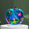 Landscape Pattern Apple Shape Table Ornaments 2D Flat Statue Decor Trendy Crafts Gifts  Home Decor