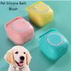 Weiche Sicherheits-Silikon-Haustier-Bade-Massagehandschuhe Bürste für Hunde Katzen Großer Hund Badezubehör Mascotas Produkte Haustier Zubehör