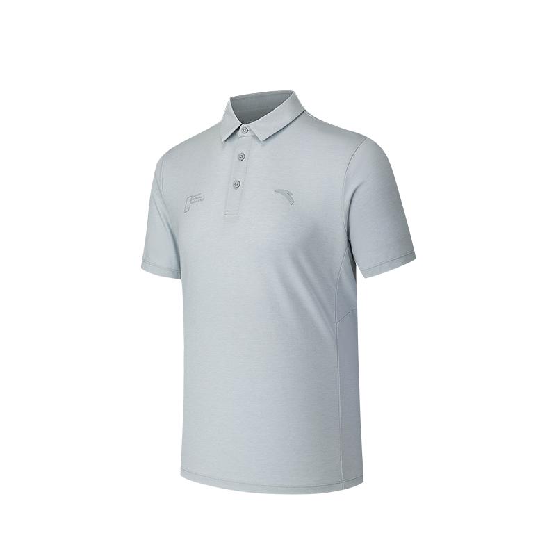 Anta Outdoor Series Solid Color Versatile Simple Soft Short Sleeve Polo Shirt Men tops 152636107-1 M