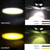 Motorcycles Led Headlight Fog Light Car Dual Color Owl Design Head Light ATV Scooter for Auxiliary Spotlight Lamp Accessories