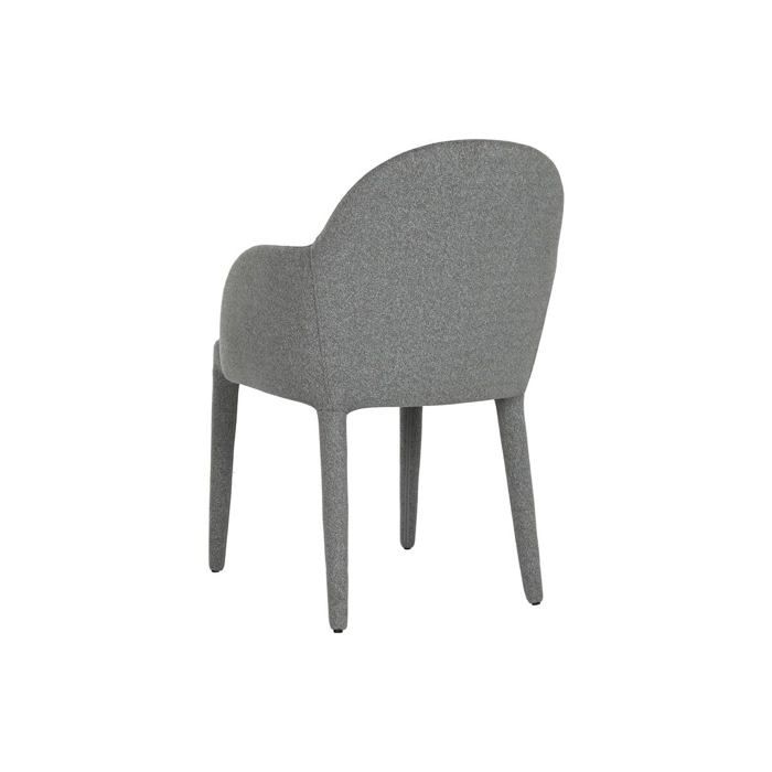 Chaise de salle à manger - Home ESPRIT - Gris - Polyester - Métal - 59x63x86 cm - Dossier plein - Uni