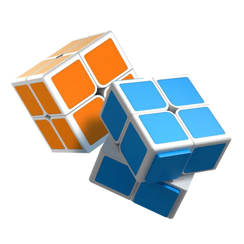 QiYi 2x2 OC Cube 2x2x2 Tiled Magnetic Cube Slug Magic Antistress Speed Puzzle Toy Magico Cubo for Children Kid Gift