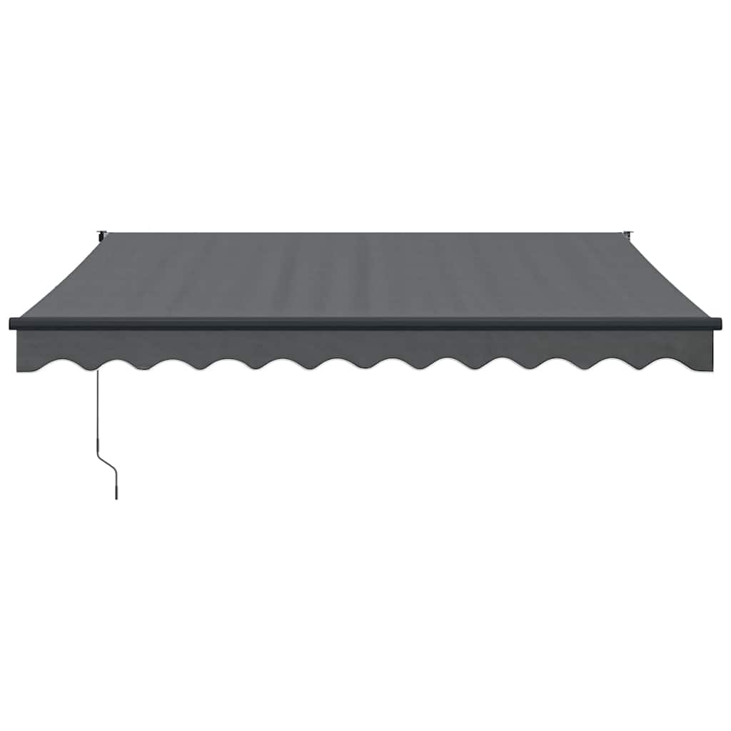 Retractable Awning Anthracite 3x2.5 M Fabric and Aluminum
