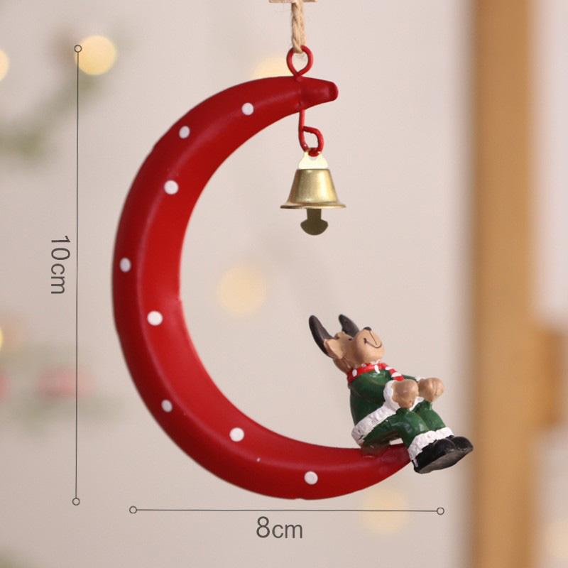 Hot Selling Christmas Ornament Iron Ornaments Christmas Decoration Mailbox Bells