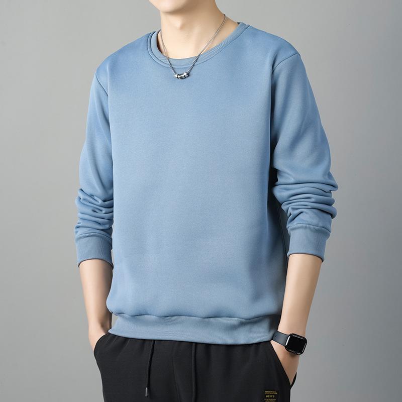 

Новая свободная мужская утепленная теплая повседневная спортивная легкая мягкая немнущаяся дышащая хлопковая футболка с длинным рукавом 8XL