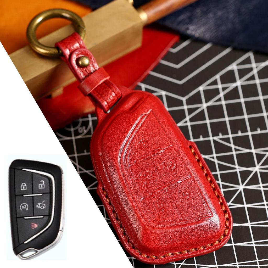 Cadillac CT5/CT4/XT5/XT4/ATSL/XTS Genuine Leather Key Cover