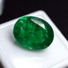 Oval Shape CERTIFIED 10.23 Ct Natural Emerald Green Loose Gemstone A-3198