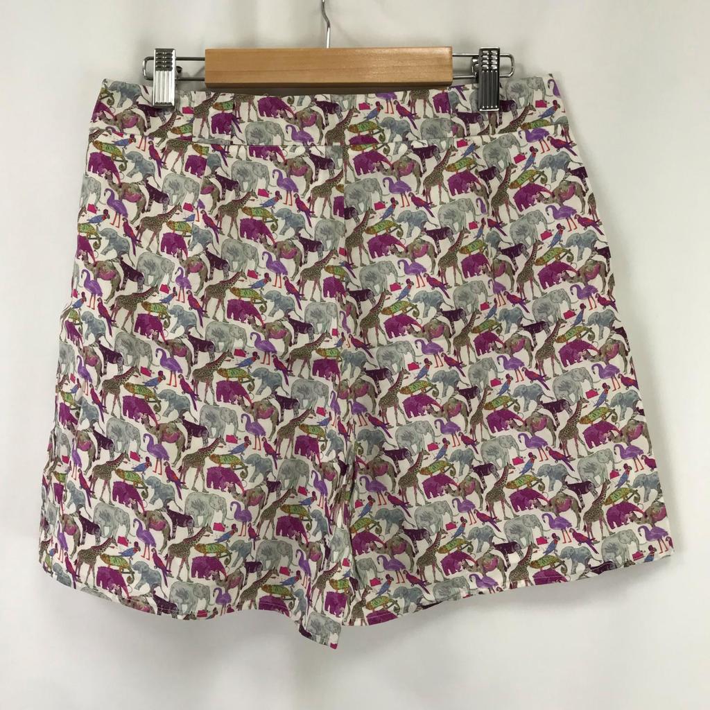 NEW Tag Unused MAX&CO Shorts 40 Women Elephant Animal Print Culottes Bottoms(USED)