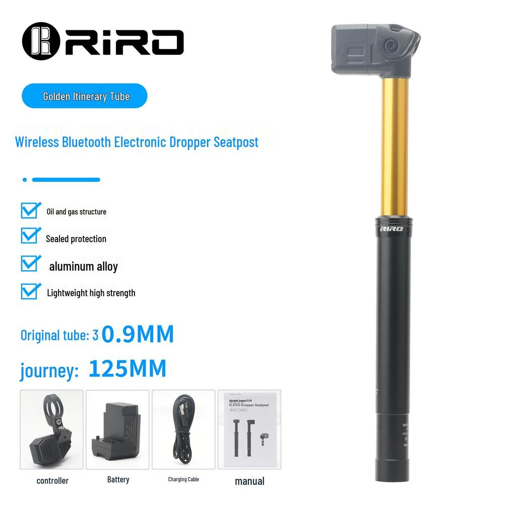 RIRO Wireless Electronic Dropper Seatpost for Enduro and Road Bikes