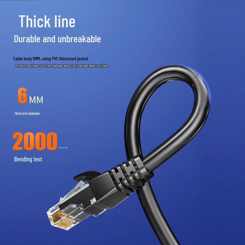 20m High-Speed Category 6 Gigabit Ethernet Cable for Home and Router