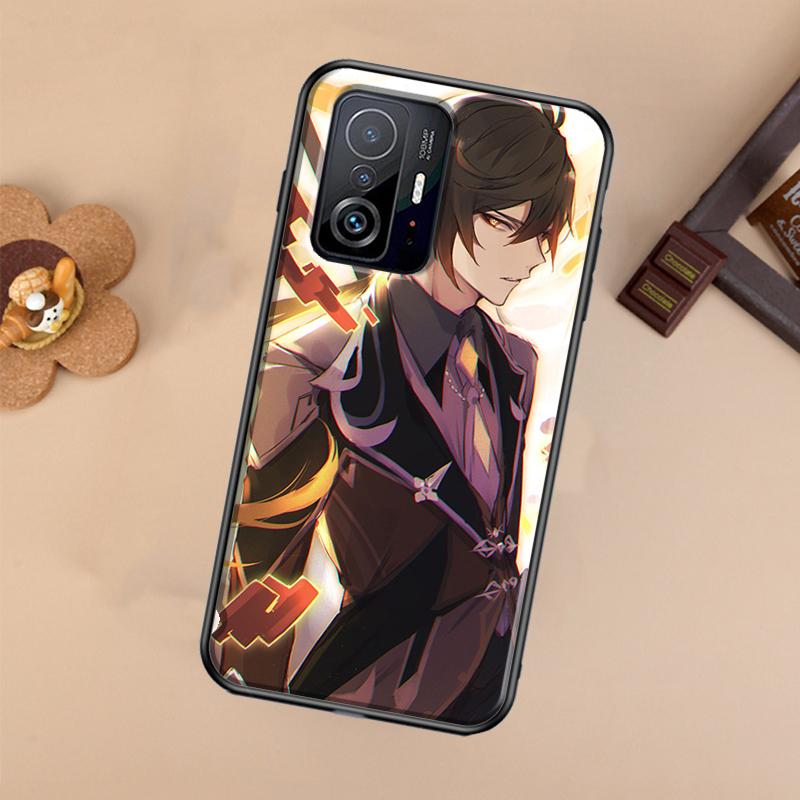 Genshin Impact Zhongli Case For Xiaomi POCO X7 X6 X5 X3 Pro F3 F5 F6 M6 Pro 13 14 Ultra 11T 12T 13T 14T Pro Cover