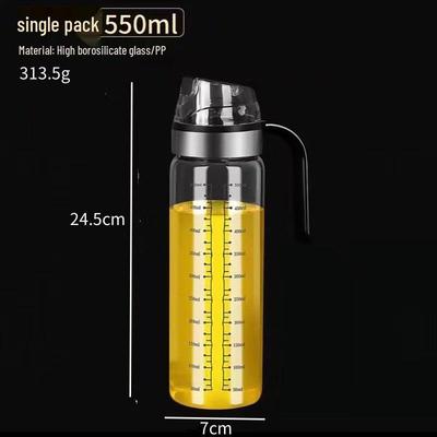 ZISIZ 550ml High Borosilicate Glass Oil Dispenser