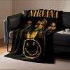 Nirvana Band Graphic Blanket print blanket soft and cozy perfect for the living room bed sofa or a nap,gift