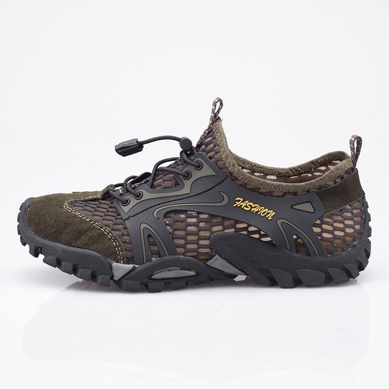 Wading men's shoes summer hollow outdoor creek shoes breathable quick-drying fishing casual shoes cool men's sandals