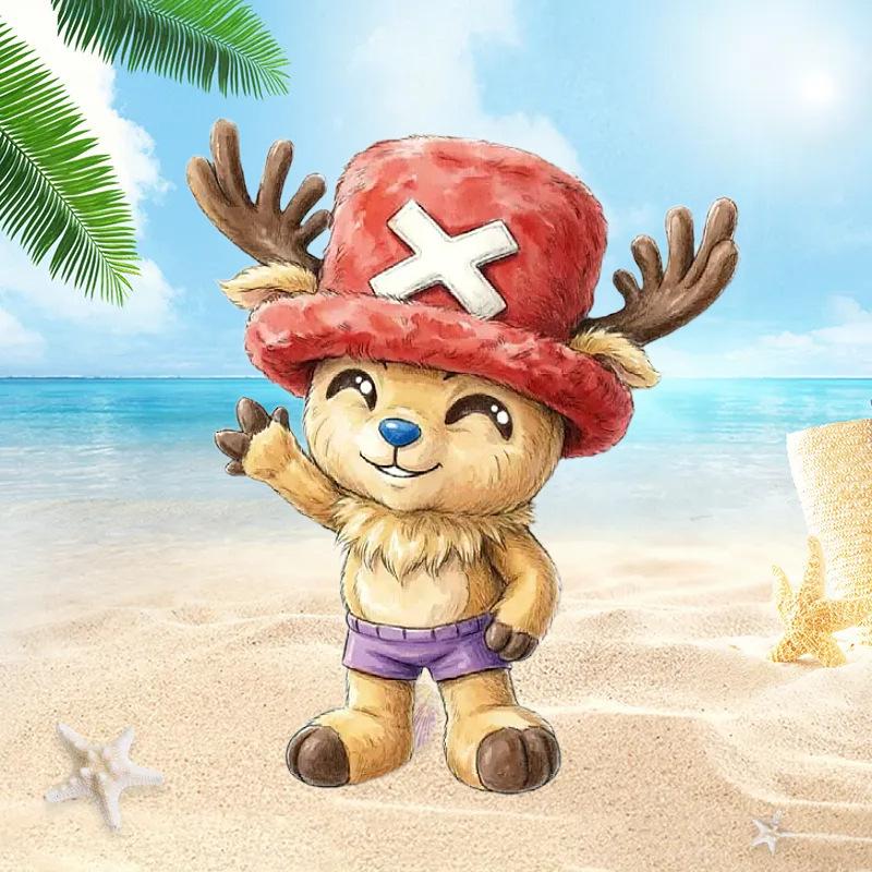 New Chopper One Piece Plush Doll Cute Anime Peripherals Toy Birthday Christmas Gift