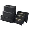 6 Pcs/Set Travel Organizer Storage Bag Set Bedroom Living Room Home Closet Bags Clothes Organization Pouch Suitcase Solid Color