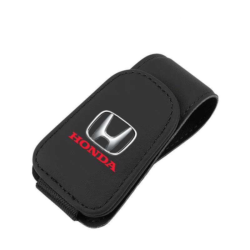 

Car Sunglasses Clip Card Ticket Holder Stand Fastener Pen Case Eyeglasses Sun Visor For Honda civic accord cr-v fit crosstour чорний