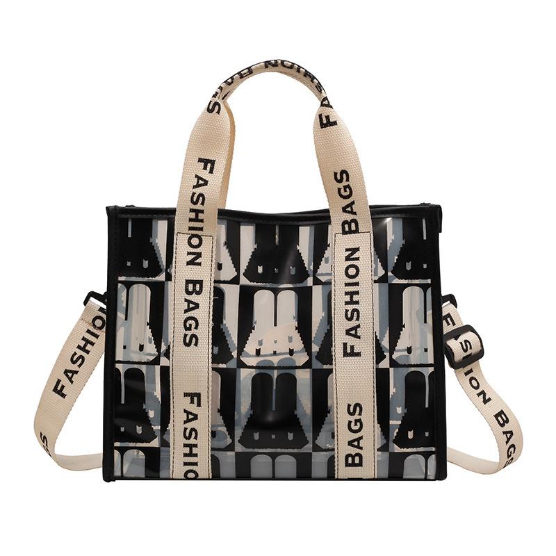 New Spring Popular PVC Tote Bag, Portable Shoulder Bag, Large-capacity Mother and Child Bag, Commuter Women's Bag