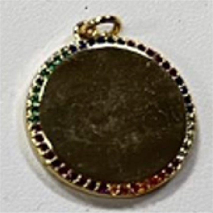 Collier Luxenter avec zircon multicolore finition or 18k - Jaray