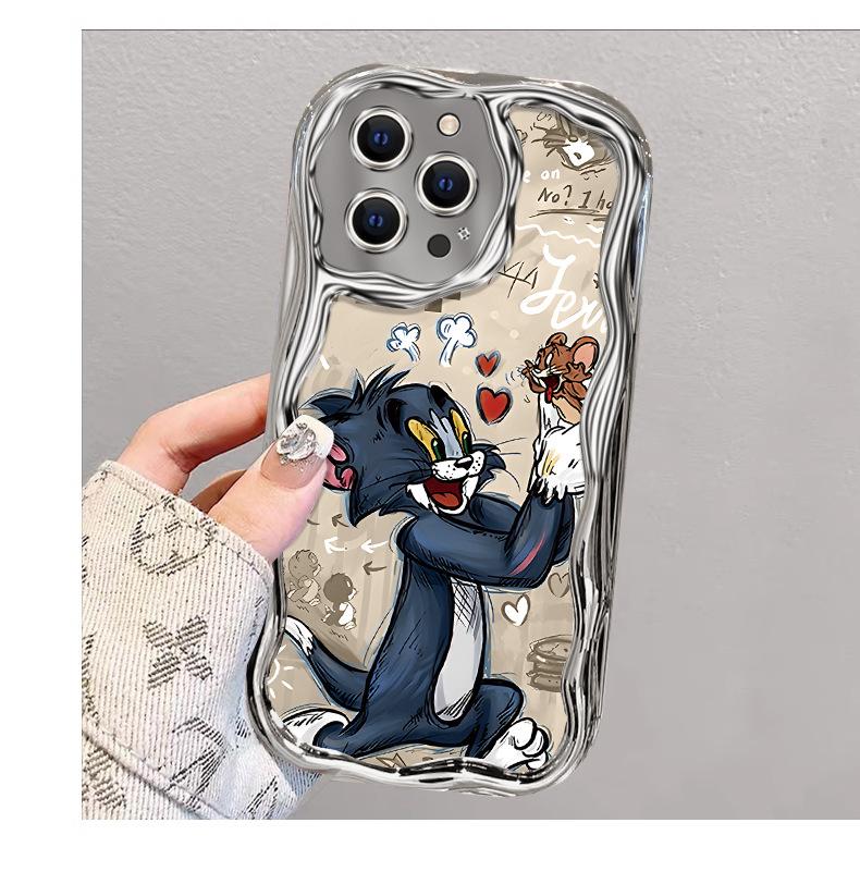 Tom applies to Apple 16promax mobile phone case 15 cartoon iphone14pro protective case 13pm new 12.