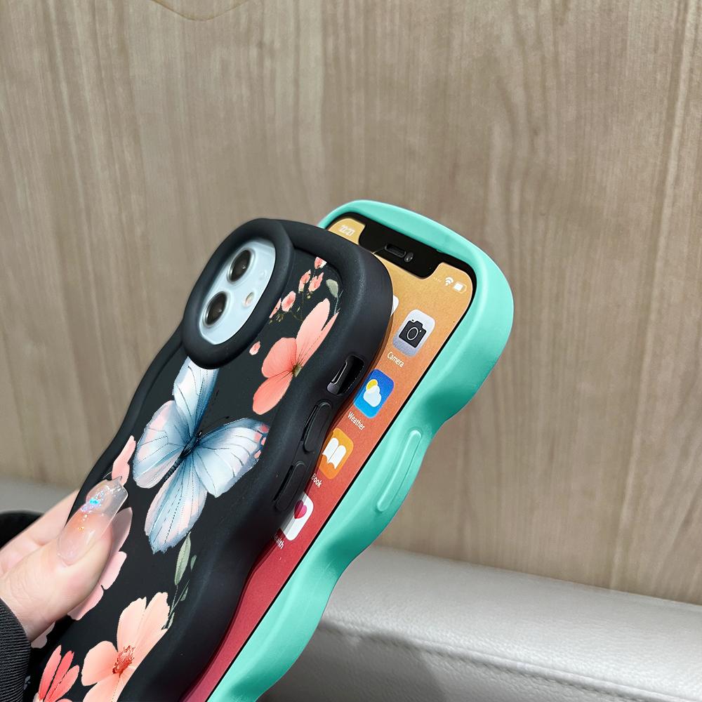 Malovaný vzor Big Wave Edge Měkký silikonový materiál Macaron Pouzdro na telefon Ochranné gumové pouzdro odolné proti nárazům pro OnePlus Vivo Motorola Moto