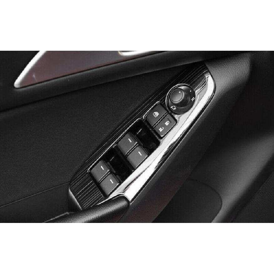 For Mazda 3 Axela 2014-2018 Black Titanium Door Window Switch Lift Cover Trim 4P