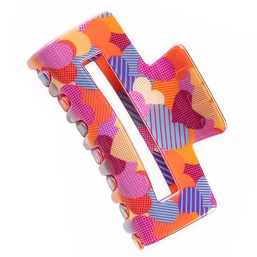 Hair Claw Clip Heart Theme Hair Claw Clamp Lovely Valentine's Day Hair Holder Barrettes Strong Hold Hairpin for Girls