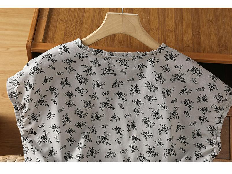 2025 Women's Cotton Linen Sleeveless Ruffled Top - Retro Summer Style