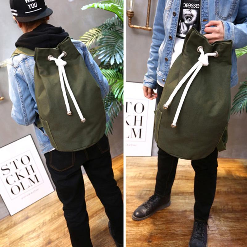 Männer Sporttasche Kordelzug Rucksack Eimer Sport Basketball Taschen Für Frauen Fitness Leinwand