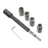 Steel Fuels Injector Seat Cleaning Reamer Kit 6PCS/set High Durability Tool For Effective Automotive Repair Maintenance