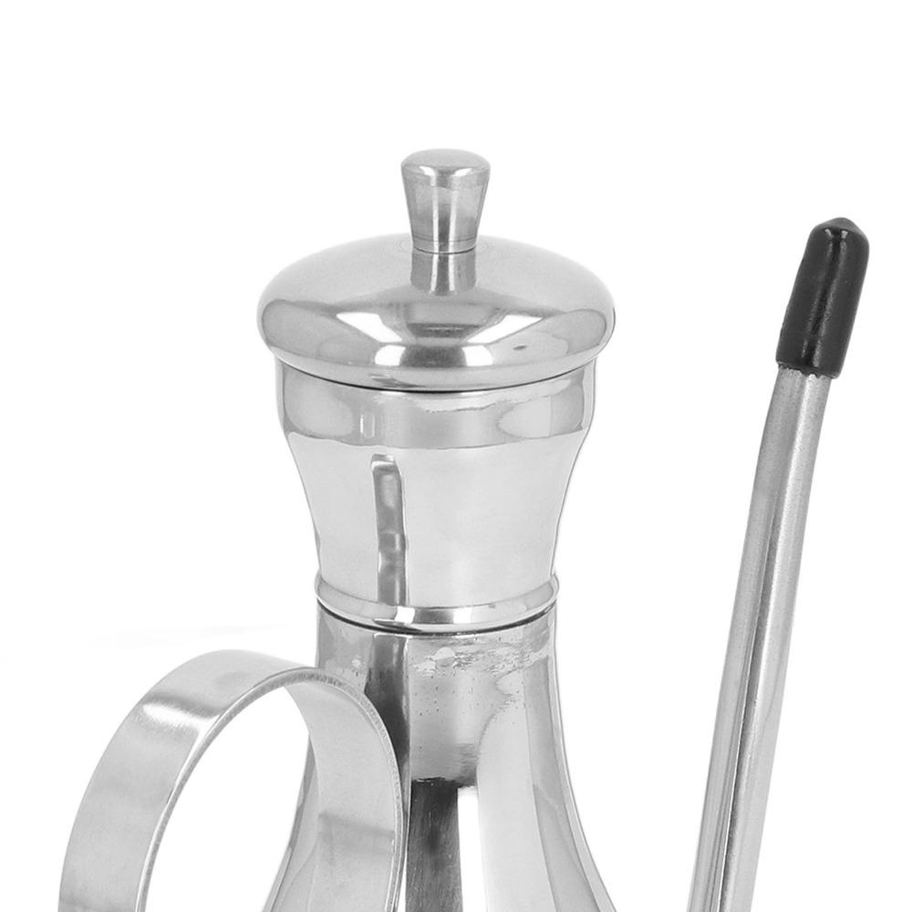 304 Stainless Steel Oil Dispenser Bottle 350ml/500ml Oil Can Container Home Use