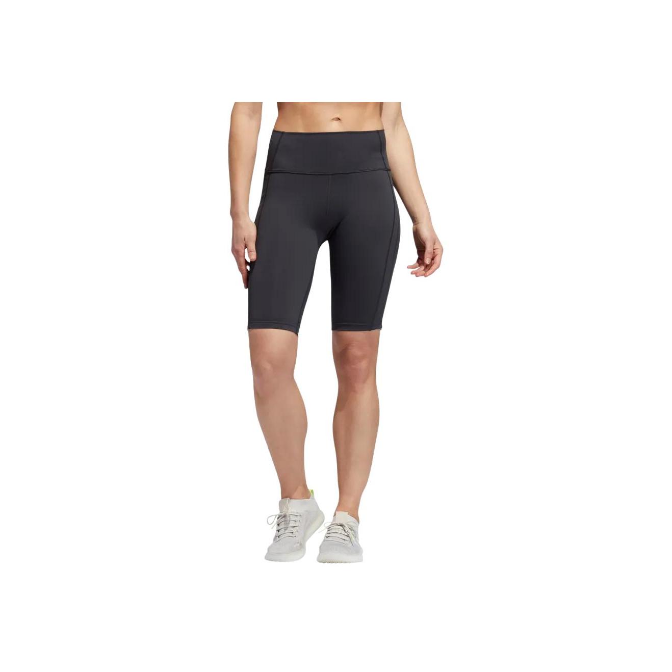 

Adidas X Universal Standard Collaboration Comfortable Moisture-Wicking Striped Cycling Shorts Women shorts Black FJ7460 XS