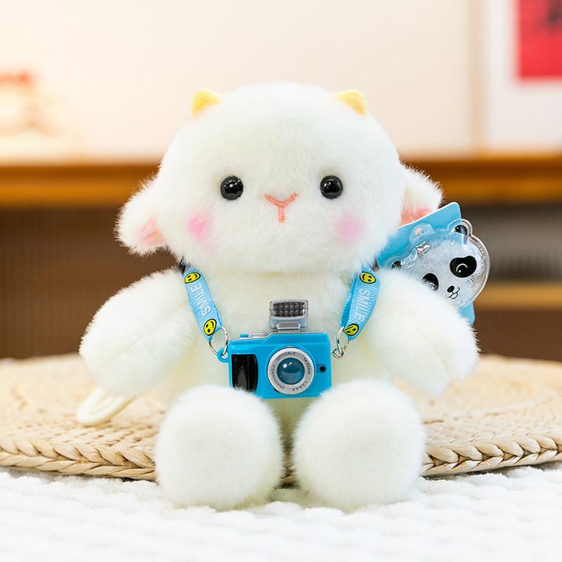 Plush Sheep Desk Companion Toy With Pp Cotton Fill For Office Stress Relief And Decor