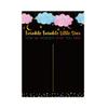 Gender Reveal Party Supplies Cloud Poster with Boy Girl Stickers for Baby Shower Gender Announcement Party Accessories