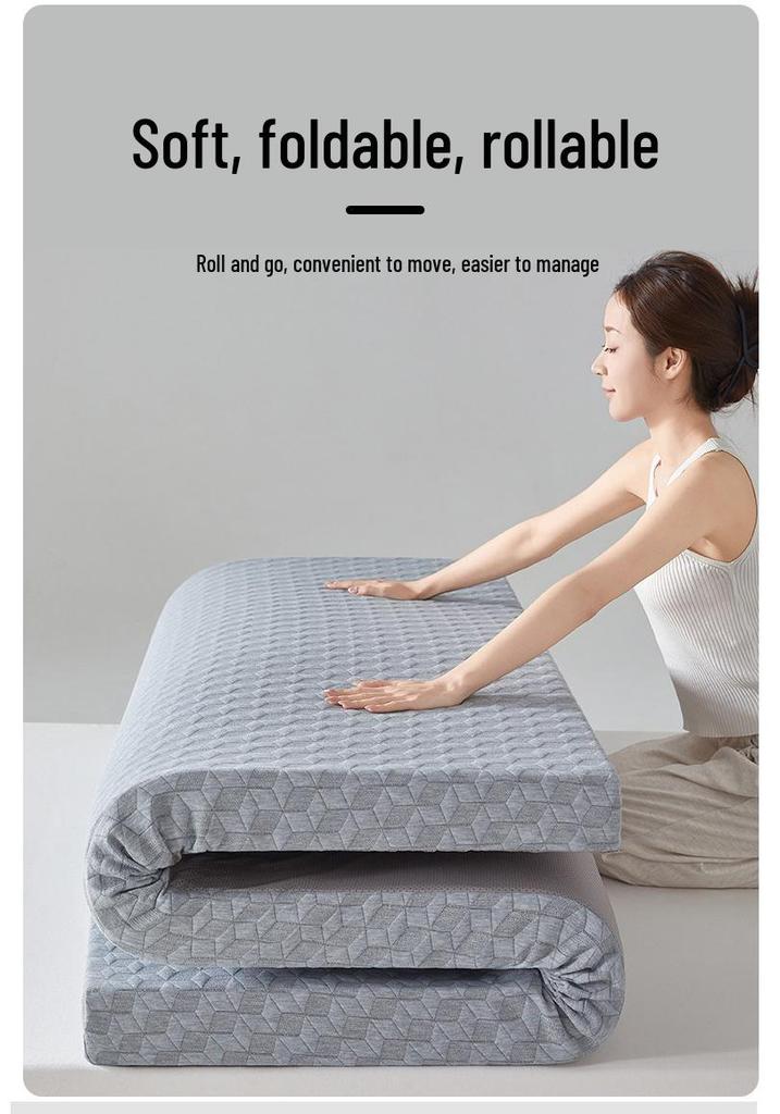 Washable Memory Foam Mattress Topper - 1.5m×2m Soft Tatami Mat for Dorm Rooms and Bedrooms