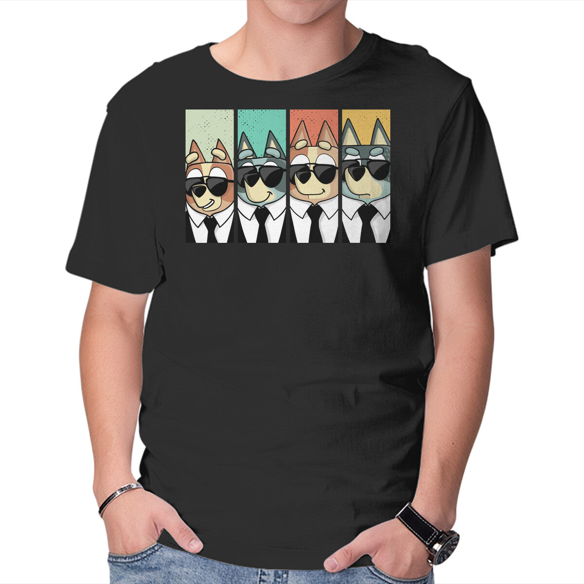Unisex Crew Neck T-Shirt Reservoir Heelers Graphic Short Sleeve Casual Tee XXL