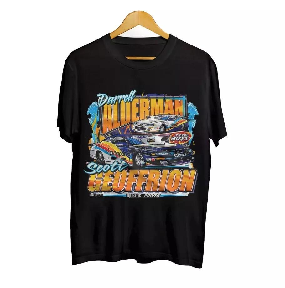 T-shirt Vintage Nascar Scott Geoffrion Darrell Alderman Rétro Vintage Cadeau Fans T-shirt Unisexe